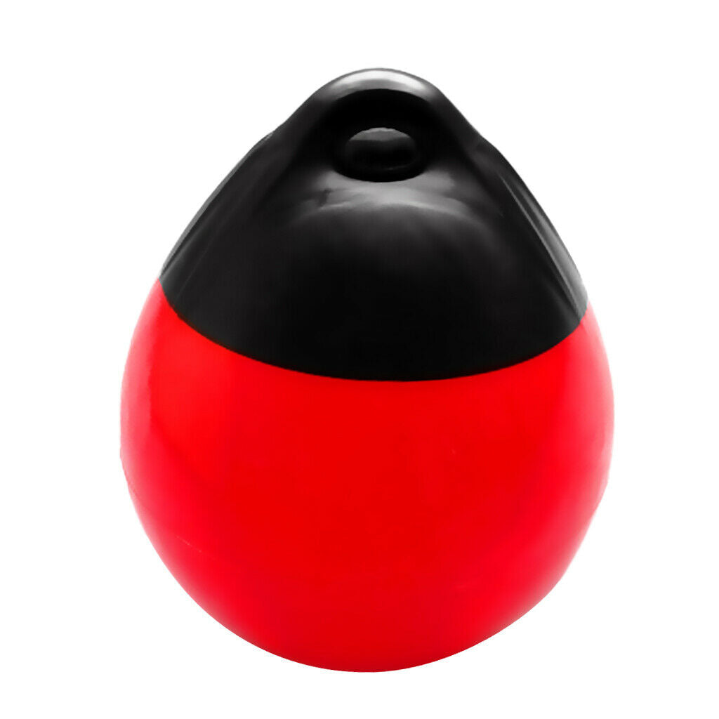 Marine Yacht Fender Premium PVC Bumper Dock Shield Protection Black & Red