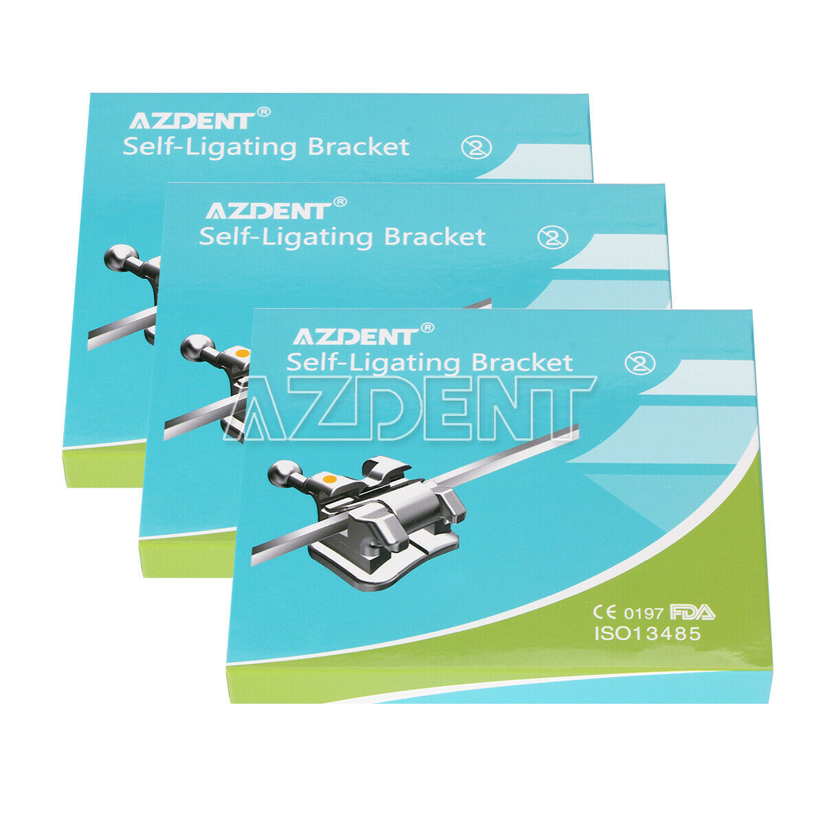 3 X Dental Orthodontic Active Self-ligating Bracket Braces Roth.022 Hooks 3-4-5