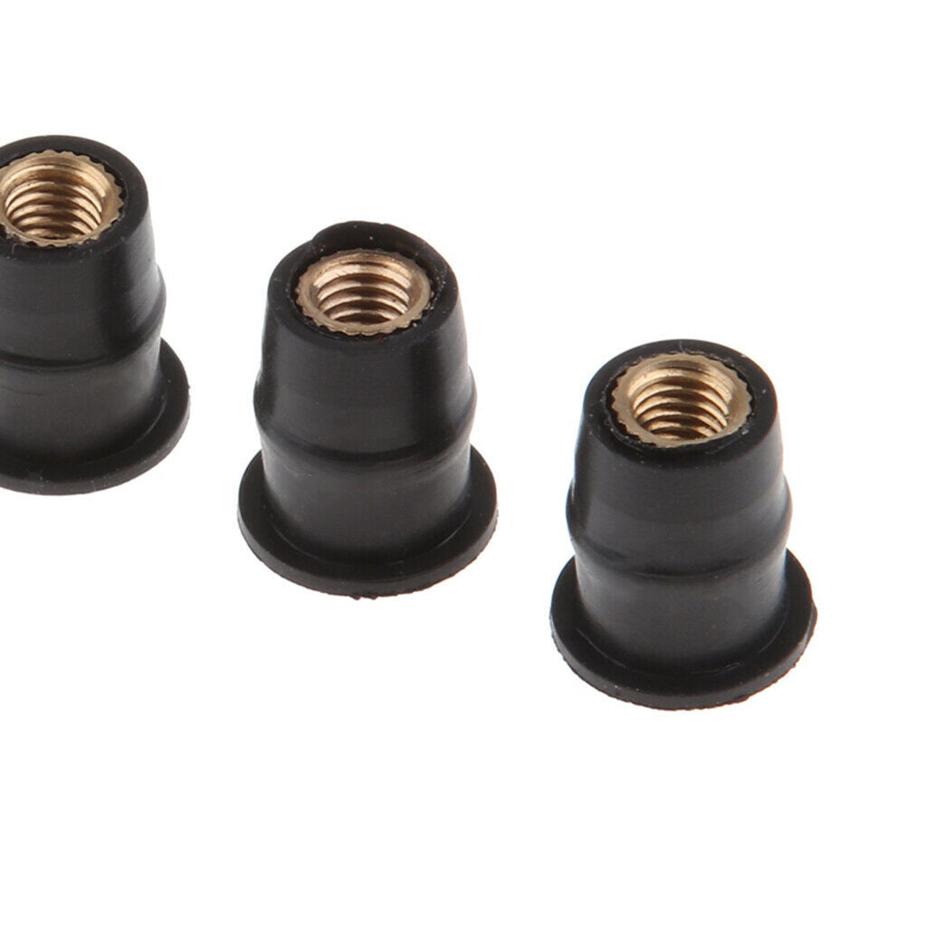 50X Plastic Motorcycle ATV Windscreen Well Nuts Rivet Fixing Kits Universal