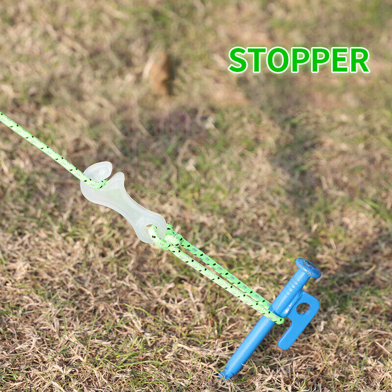 Luminous Rope Buckle Tent  Alert Outdoor Tent Anti-slip Wind Rope Stop EADFAU