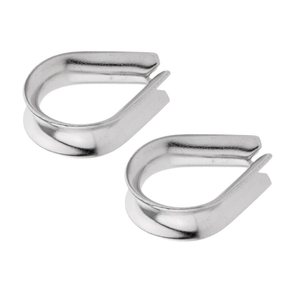 2 pieces of stainless steel thimble wire rope thimbles Wire rope clips for 4mm