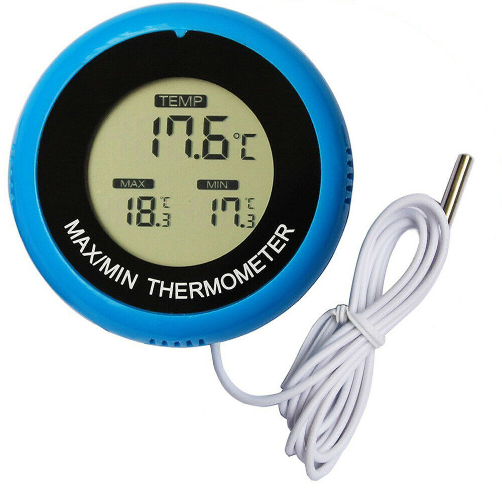 Aquarium Fish Tank Thermometer Reptile Habitats High Precision Temperature Meter