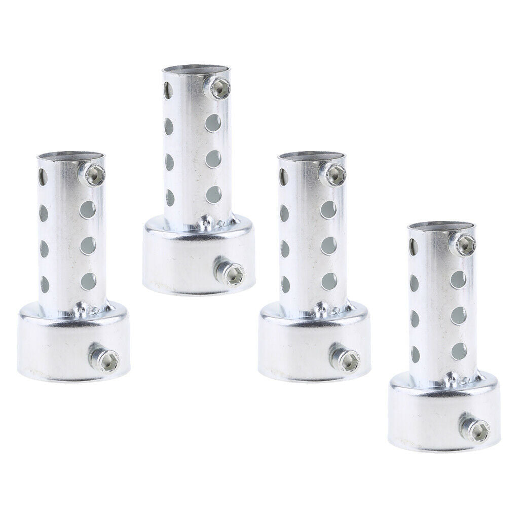 4pcs Universal Exhaust Baffle - 42mm Straight DB  - Noise Reducer