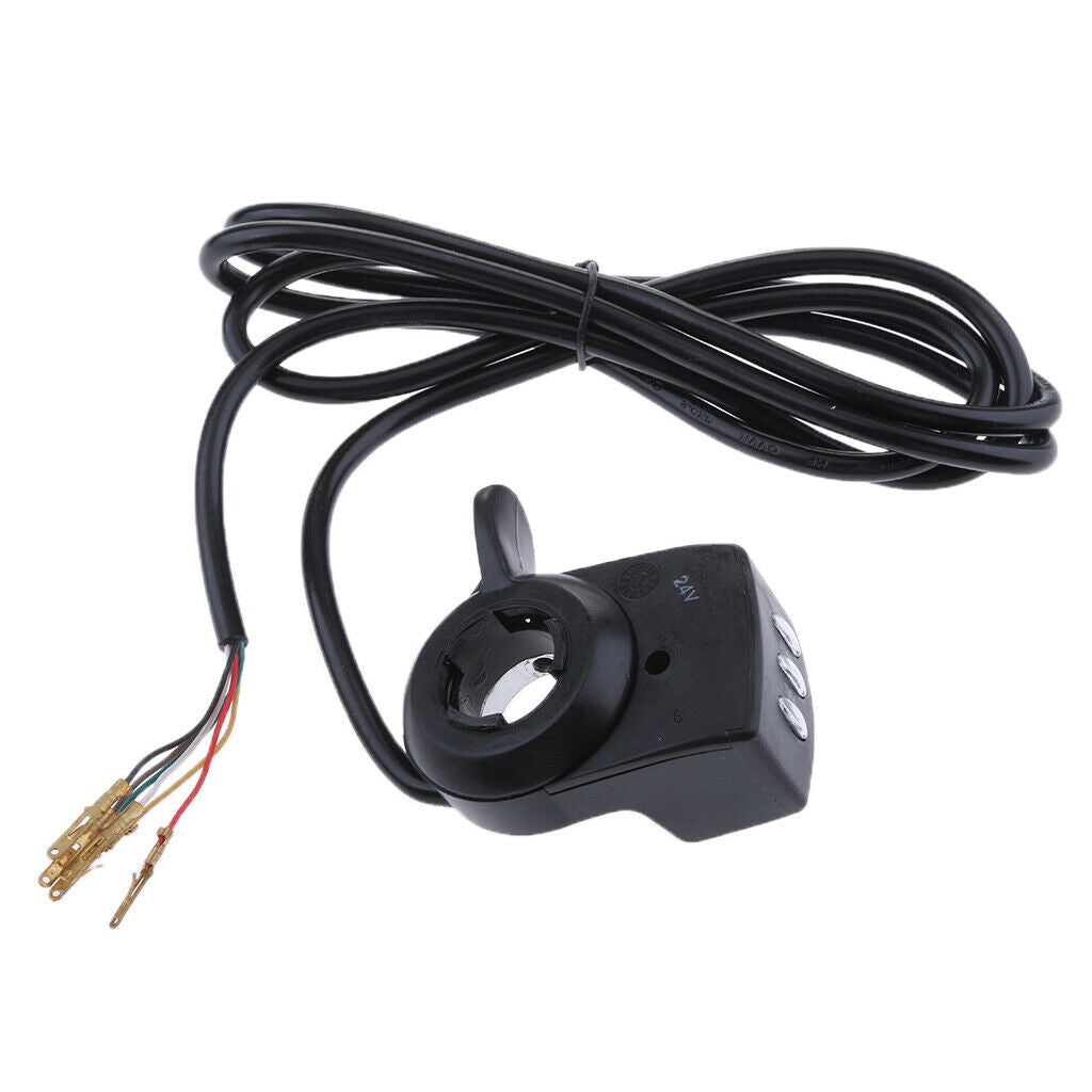 22mm Handlebar E-bike 3 LED Power Display Self-lock Switch Throttle