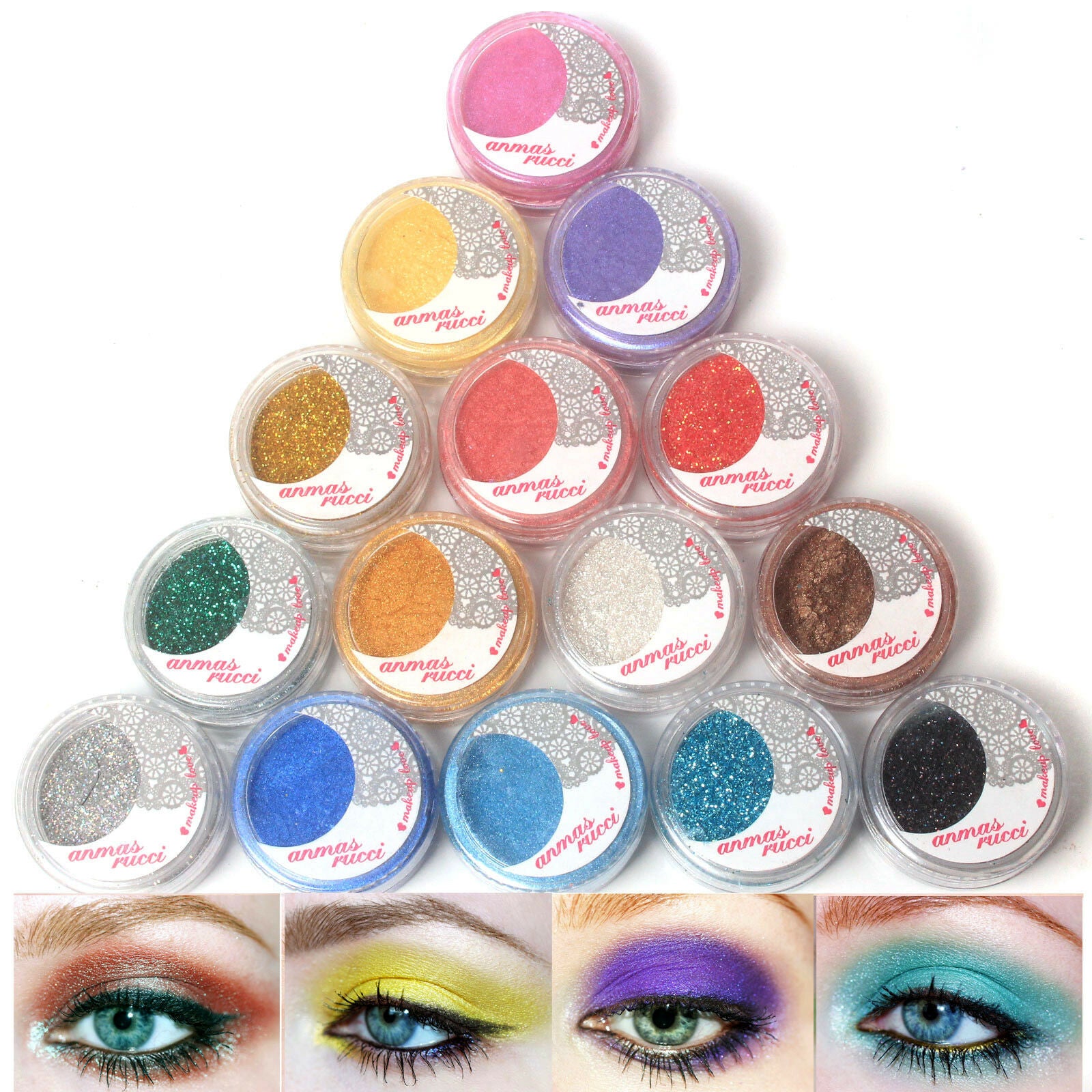 15 Colors Eye Shadow  Loose Powder Shimmer Matte Glitter Powder Cosmetic Makeup