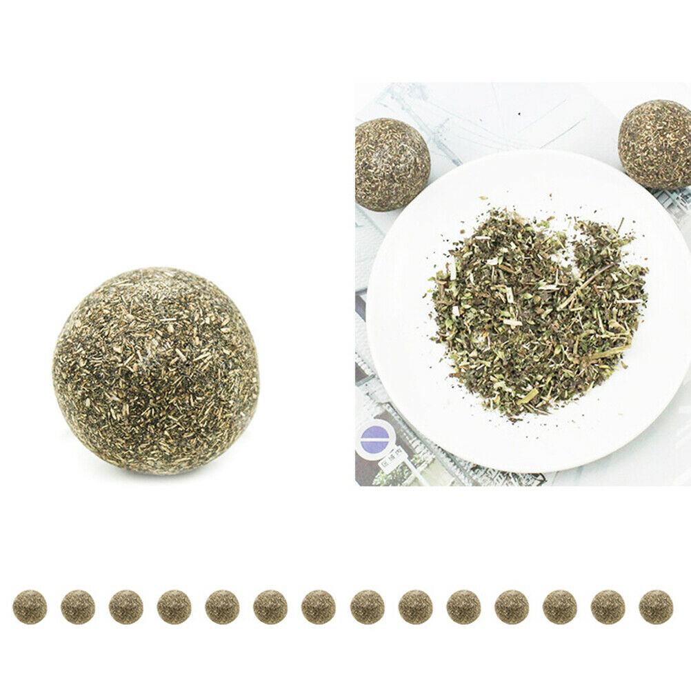 Pet Cat Natural Catnip Treat Ball Home Chasing ys Healthy Edible Treating Fx