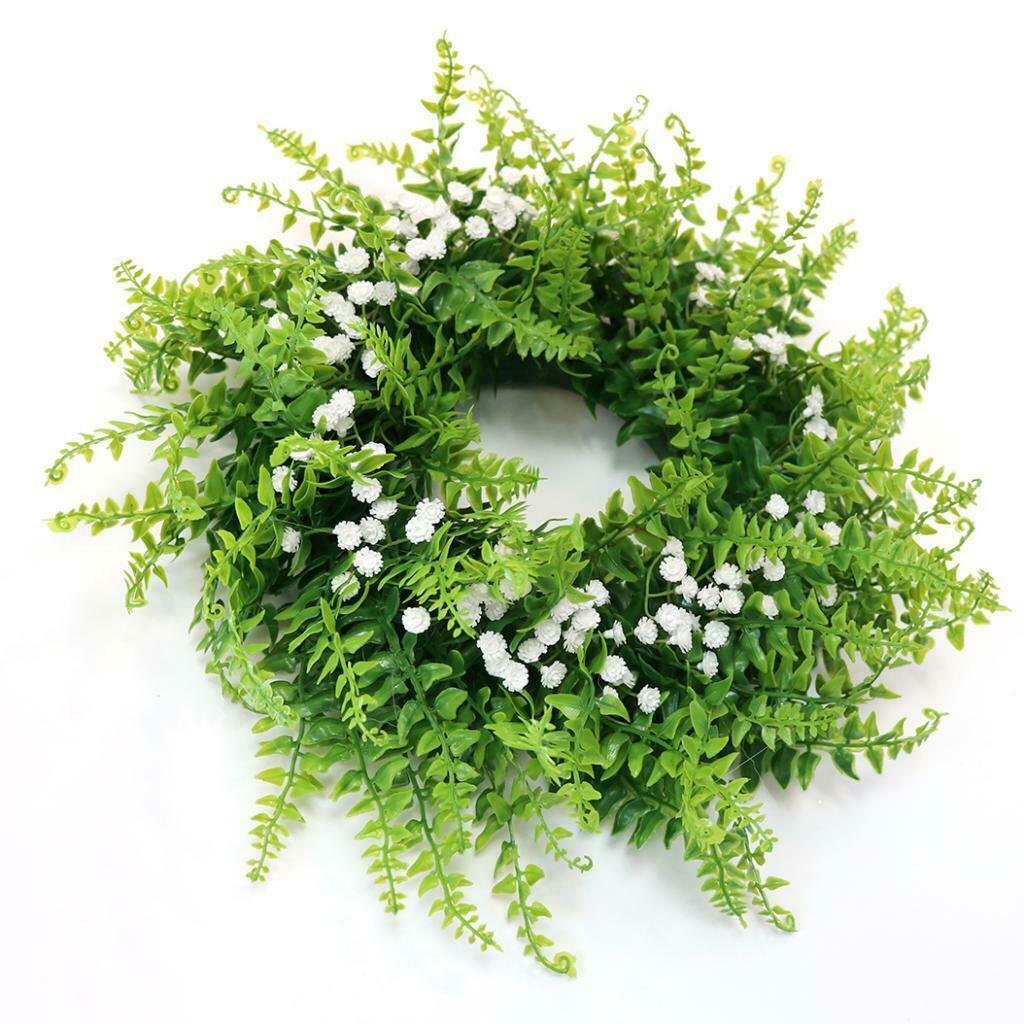 Romantic Simulation Gypsophila Front Door Lintel Wreath Bloosom Garland Home