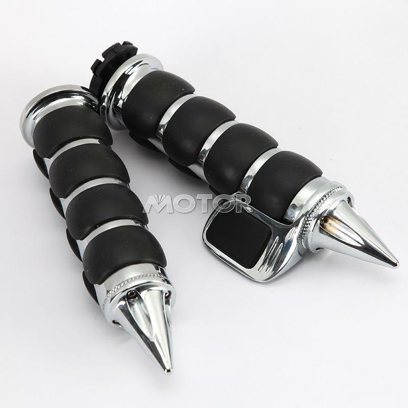 2x Hand Grips  1" w/ Throttle Boss for Suzuki Intruder VS VL 700 1400 1500
