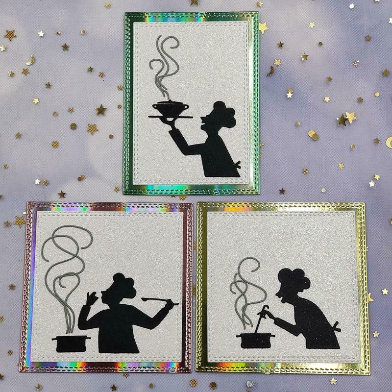 Creative Cooking Mage Metal Embossing Die Cuts Stencil for DIY Scrapbooking Card