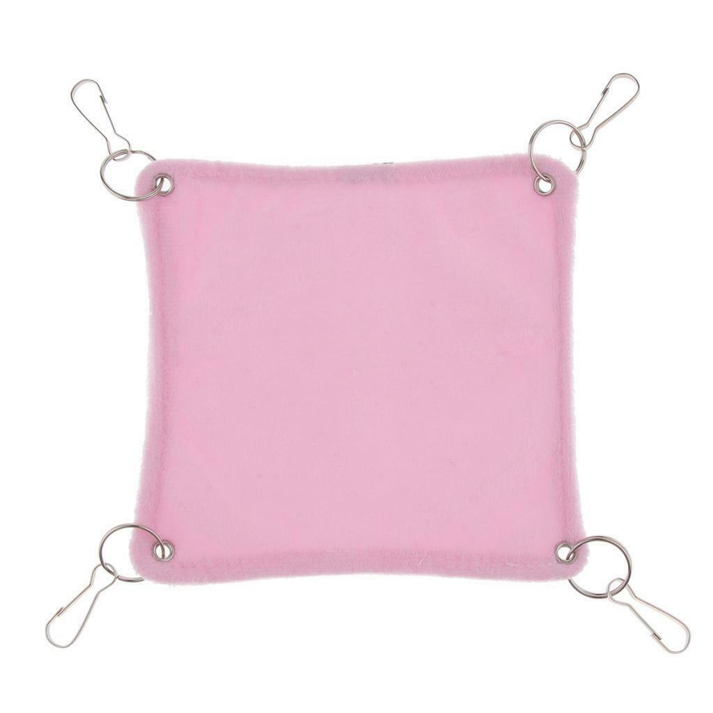 Small Hamster Hammock Cage Hanging Bed Nest for Birds Hamster Mice Pink-S