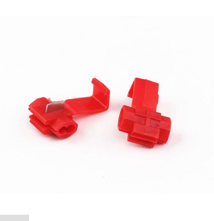 50x Red Electrical Cable Connectors Quick Splice Lock Wire Terminals  Cri.l8