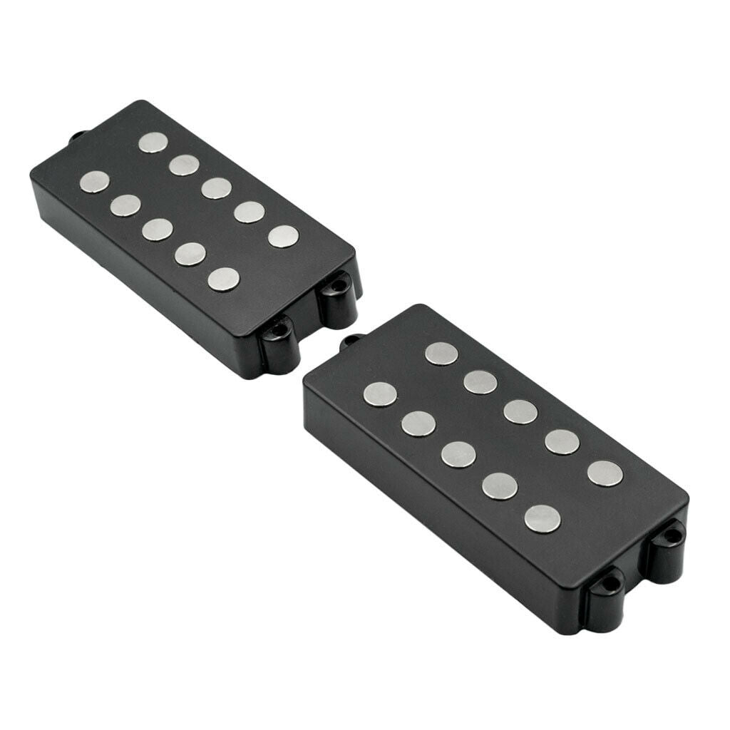 2pcs 5-String Jazz Bass Bridge Position Ceramic Neck Pickup Musical Parts