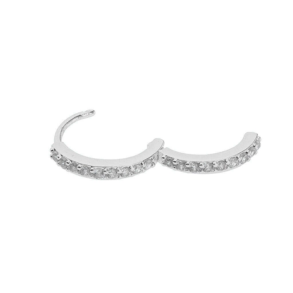 3 Pieces Huggie Hoop Earrings Cubic Zirconia Lobes Pierced Ear Studs Jewelry
