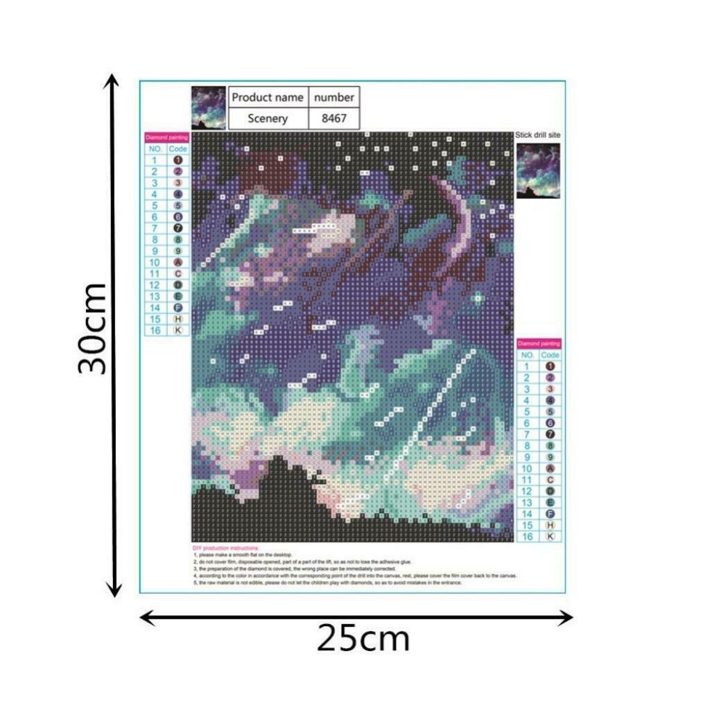 Full Drill DIY Diamond Painting Embroidery Cross Stitch Kit Home Decor 3