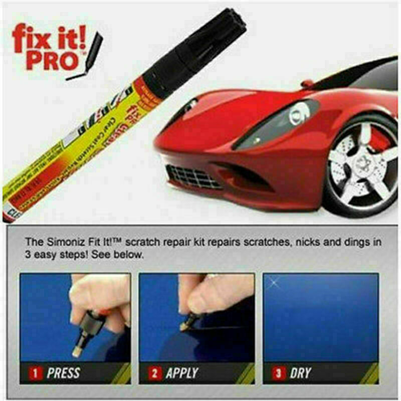 Fix It Pro Car Scratch Repair Remover Pen Simoniz Clear Coat Applicator ID