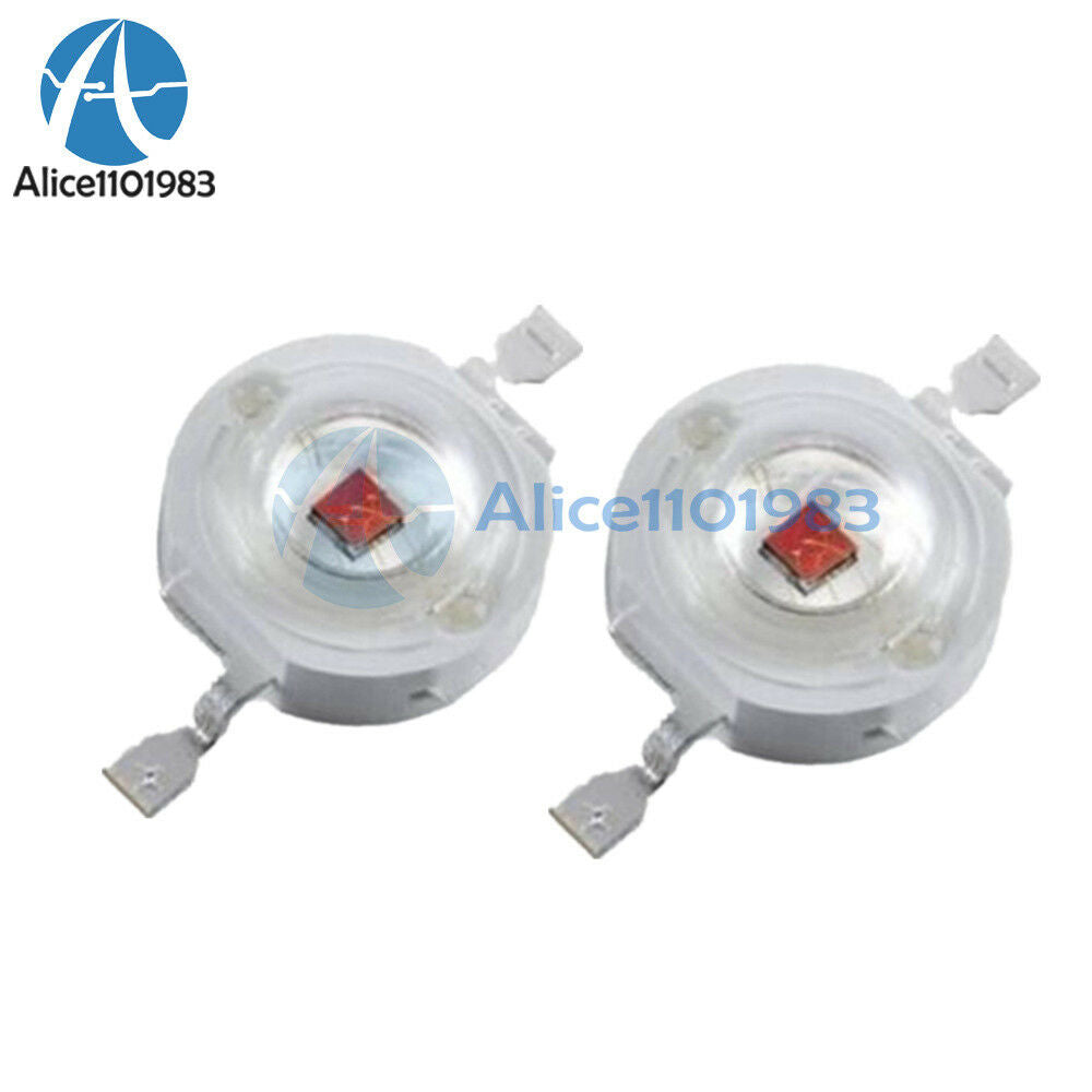 5PCS 1W Red Led Chip High Power LED Beads 50LM Red