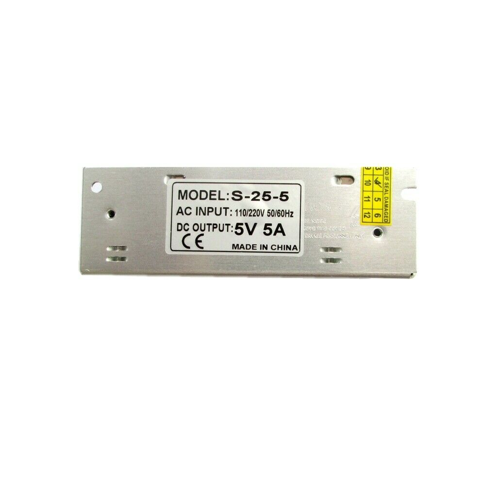 AC 110V / 220V to DC 5V 5A 25W LED Driver Switching Power Supply Transformer