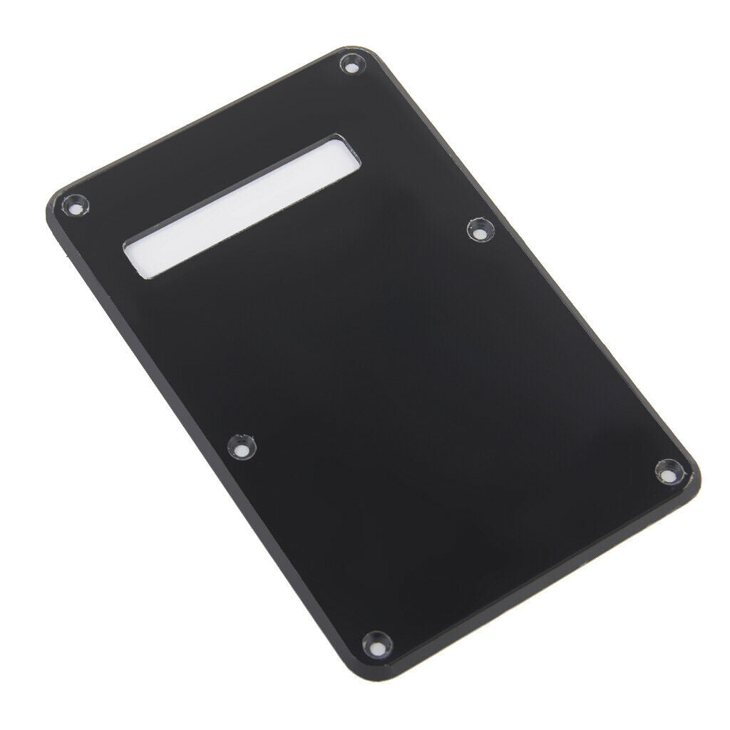 1-Ply Electric Guitar Trem Tremolo Bridge Vibrato Cover Backplate Blk 142 X 92mm