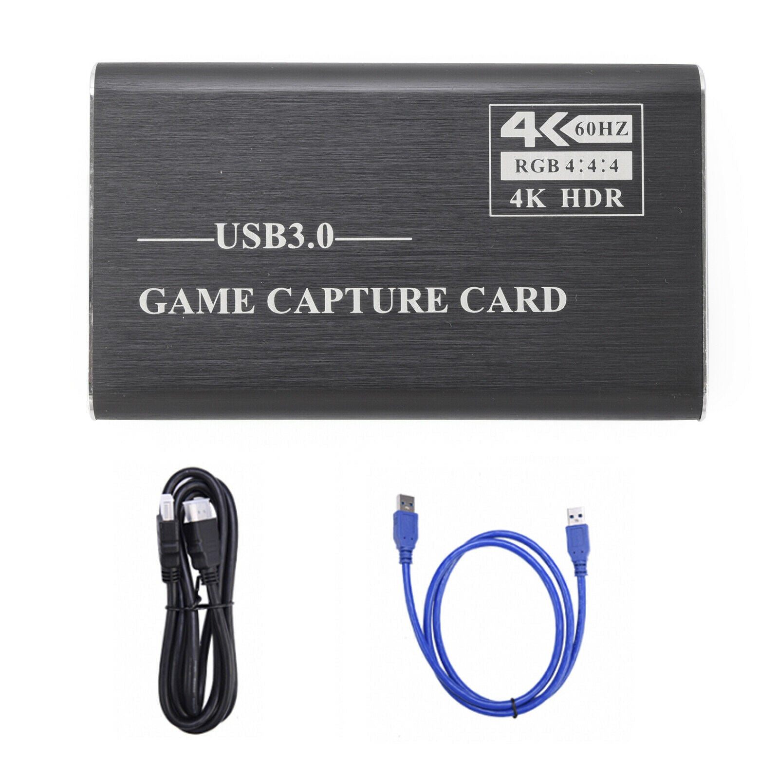 4K HDM to CAB 3.0 Game Video Capture Box Dongle 60fps HD Video Recorder Gray