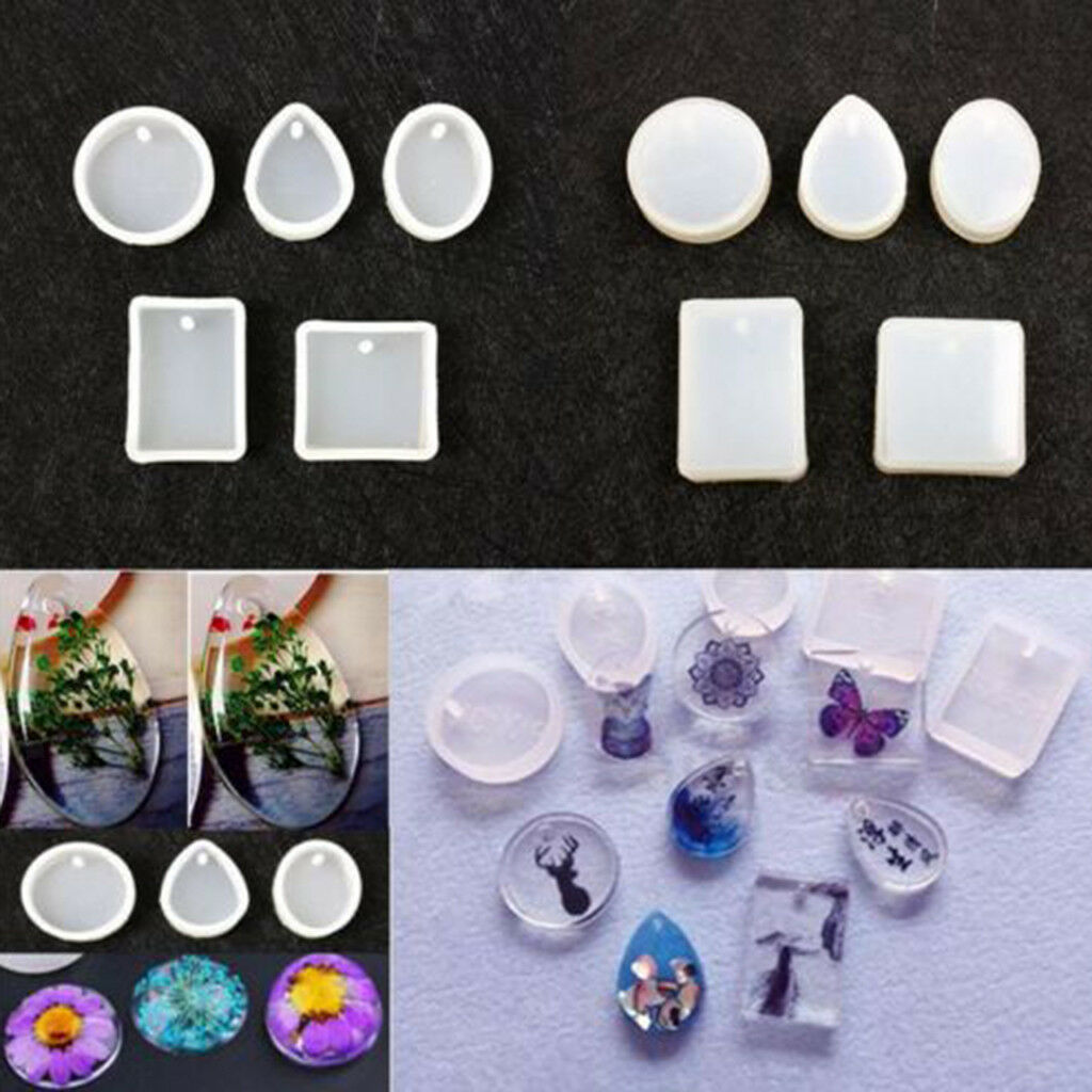 5x Silicone Mold DIY Pendants Beads Jewelry Making DIY Tools Mould
