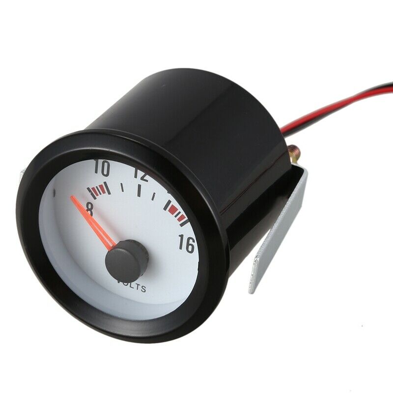 2" 52mm Car Dial Auto Meter 8-16V Voltmenter Pointer Voltage Volt Gauge Blue LI2