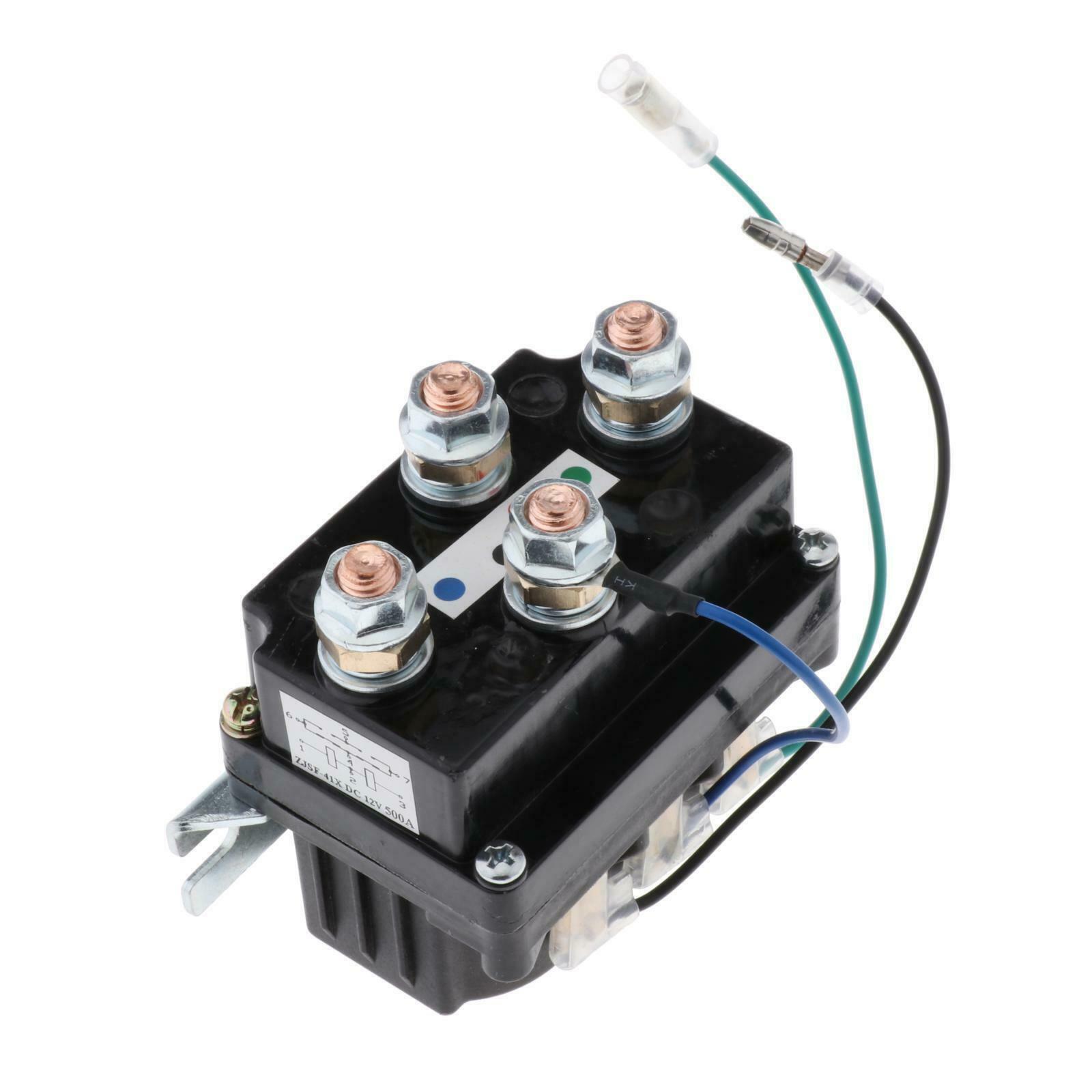 12V Winch Solenoid Relay Replaces for ATV 6 Protecting Caps Accessories