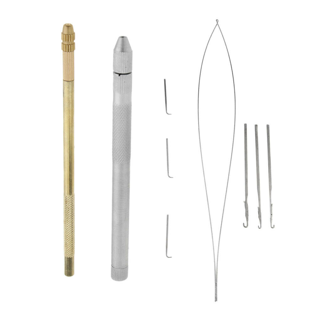 2 Pc Needles Kit for Micro  Link Beads Hair And Feather Extensions: Hook