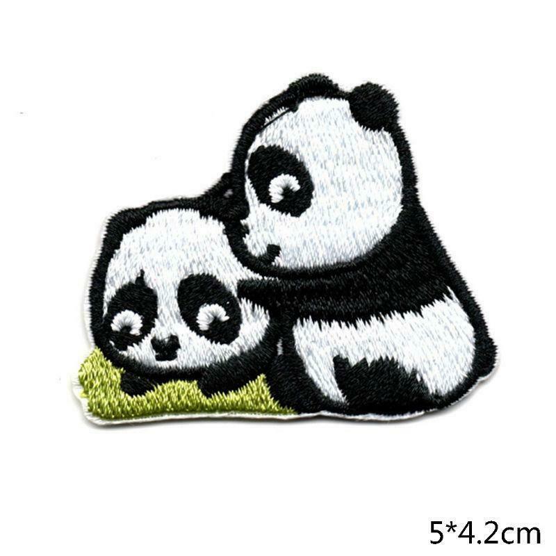 14Pcs/set Cute Panda Embroidered Patch Sew Iron On Patches for Clothing Decor