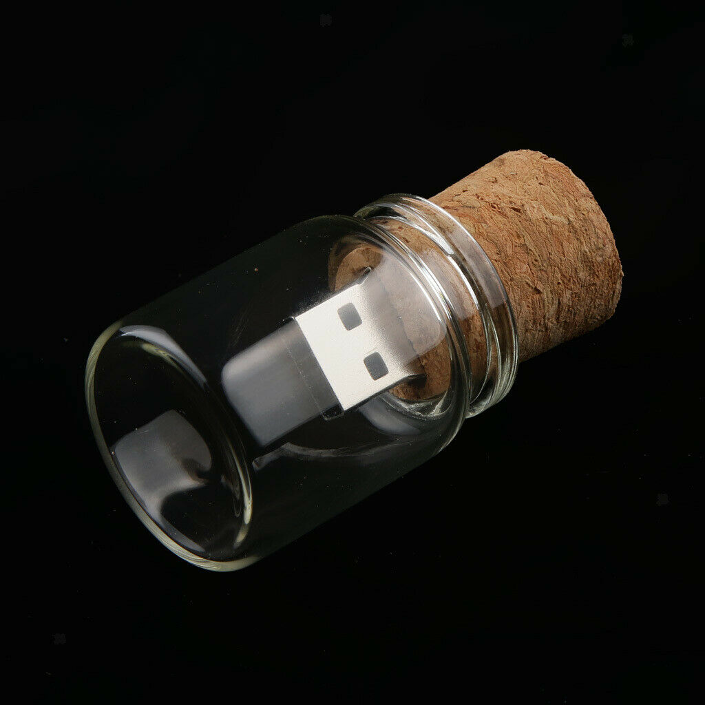 5 pieces Glass Bottle USB 16GB Portable Flash Drive Memory Stick Lovely Gift