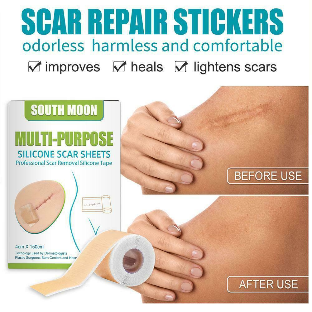 Reusable Surgery Scar Removal Silicone Gel New