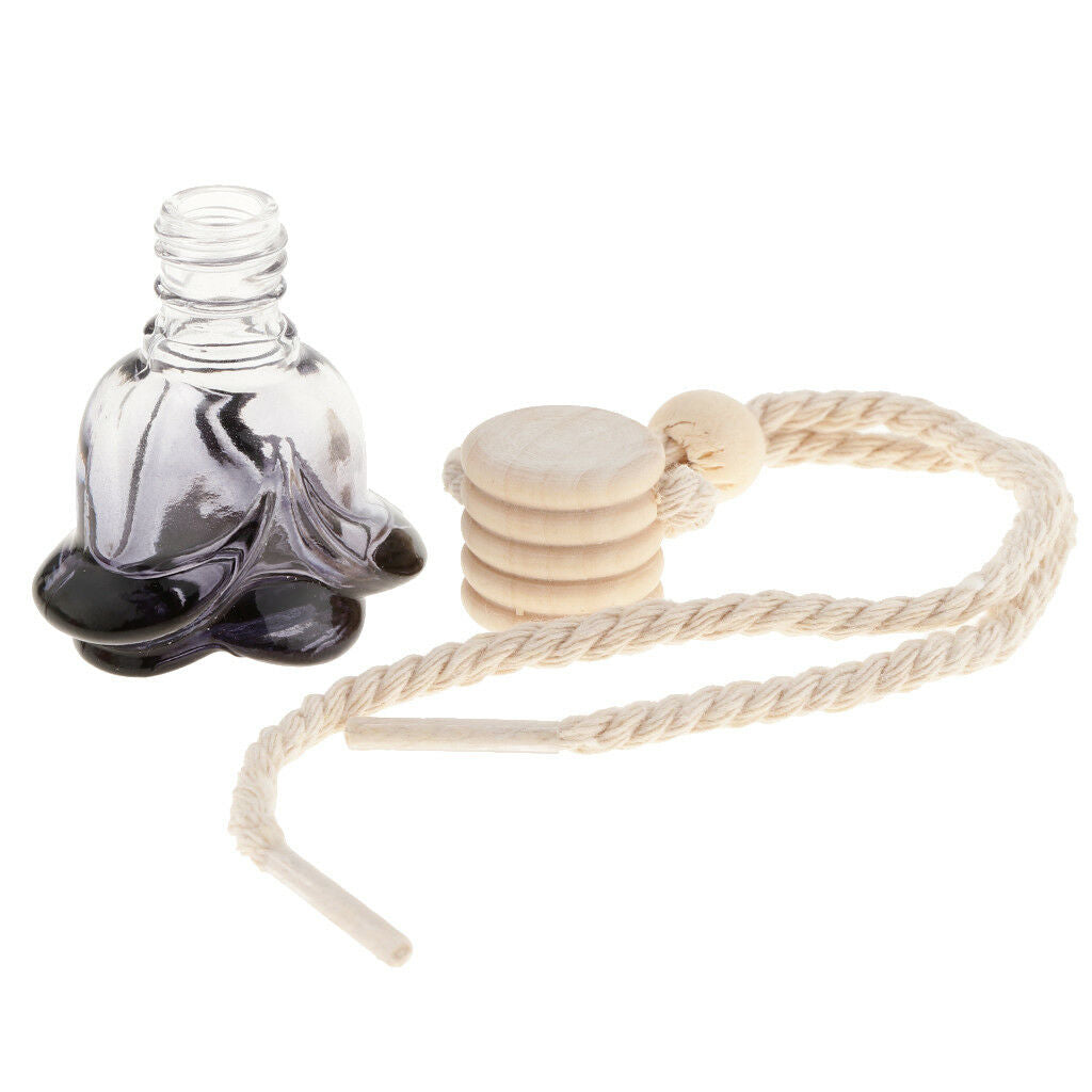 30x Empty Car Perfume Diffuser Bottle Car Hanging Pendant Home Decor Flower