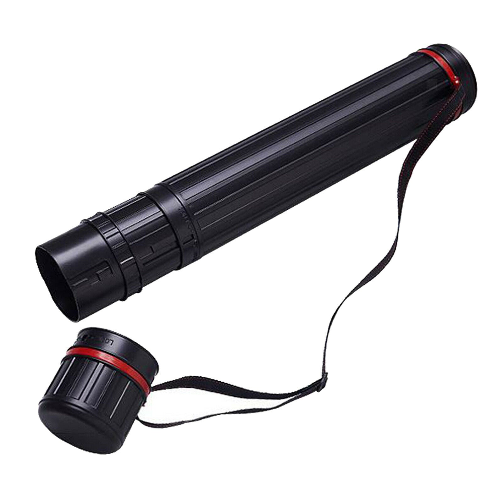 Telescopic Extendable Art Drawing Plans Storage Carry Case Tube with Strap
