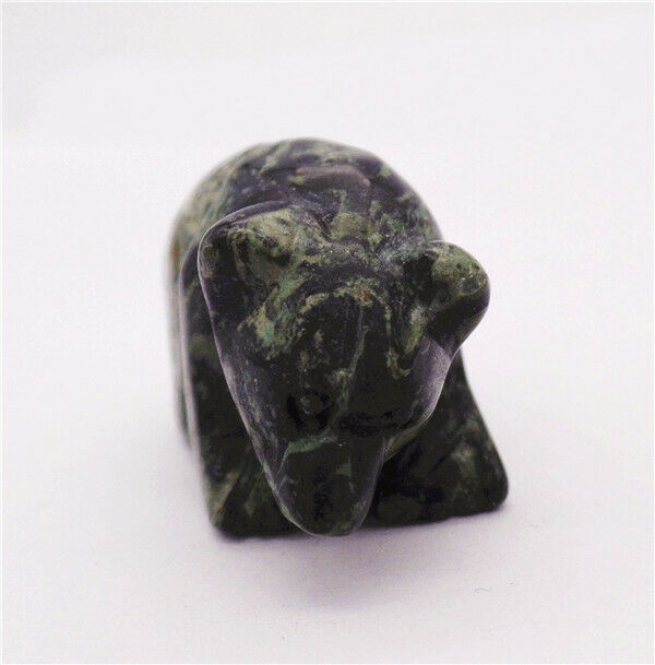 38x25x20mm Natural Kambaba Jasper Carved Bear Decoration Statue Decor HH7754