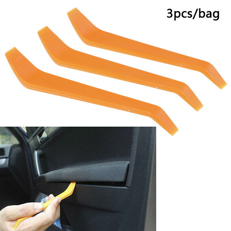 3Pcs Auto Car Radio Door Clip Audio Removal Installer Pry Plastic Hand To.l8