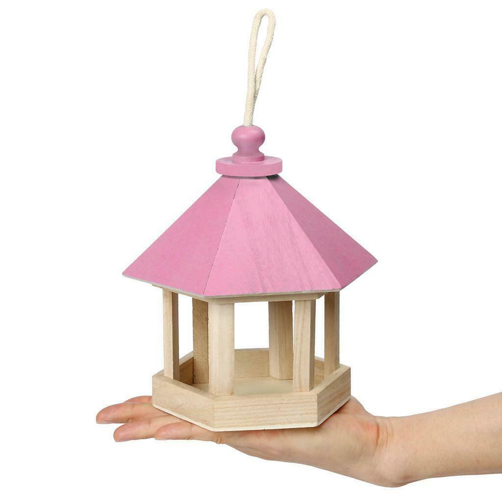 Homes Garden Bird Feeder Wildbird Essentials Handmade Wooden Outdoor Patio Yard