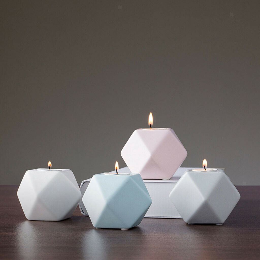 White Candle Holders Candle Centerpieces for Tables Home Bedroom Decor