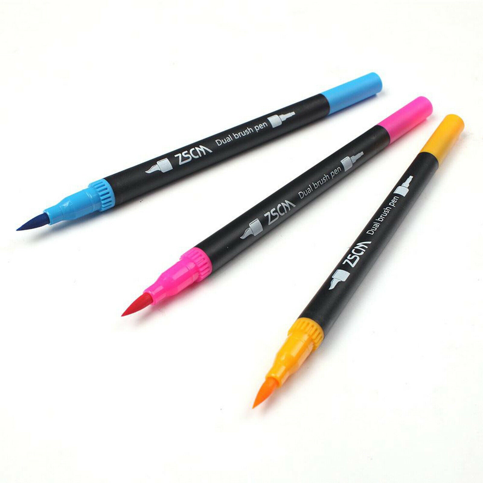 Dual Tip Brush Pen Art Markers with Fineliner Tip 32 Colors, Perfect for