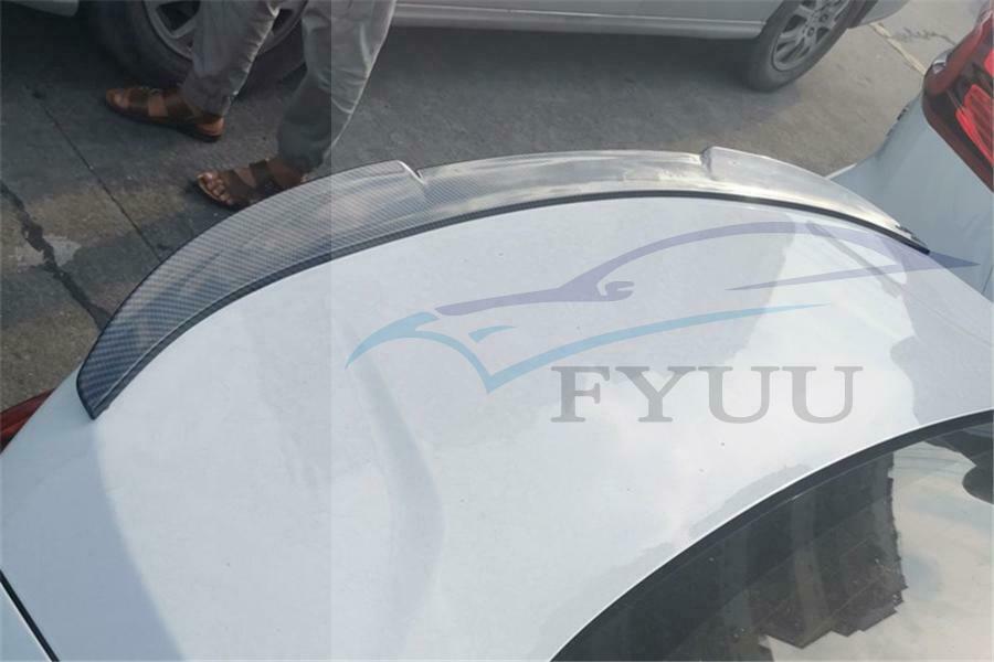 99CM Carbon Fiber Color Car Rear Roof Lip Spoiler Lip Wing Tail Trunk Spoilers