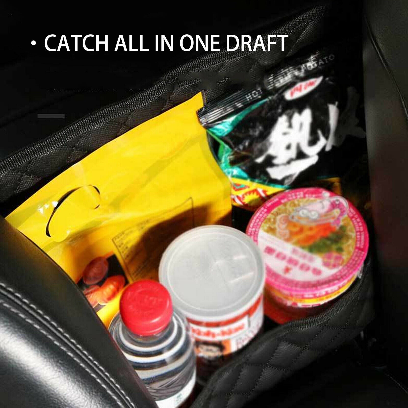 Car Storage Net Pocket Organizer Accessories PU Leather Bag Large Handbag Holder