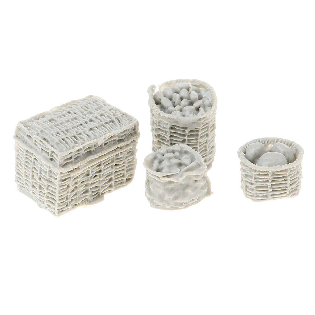 1/35 Scale Supplies Food Basket Cask Miniatures Armor Landscape Accessory