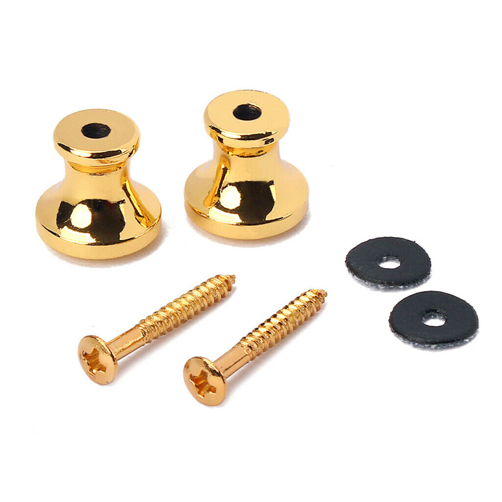 2x Guitar Strap Lock Metal Strap Lock for Acoustic Electric Guitar Bass Part