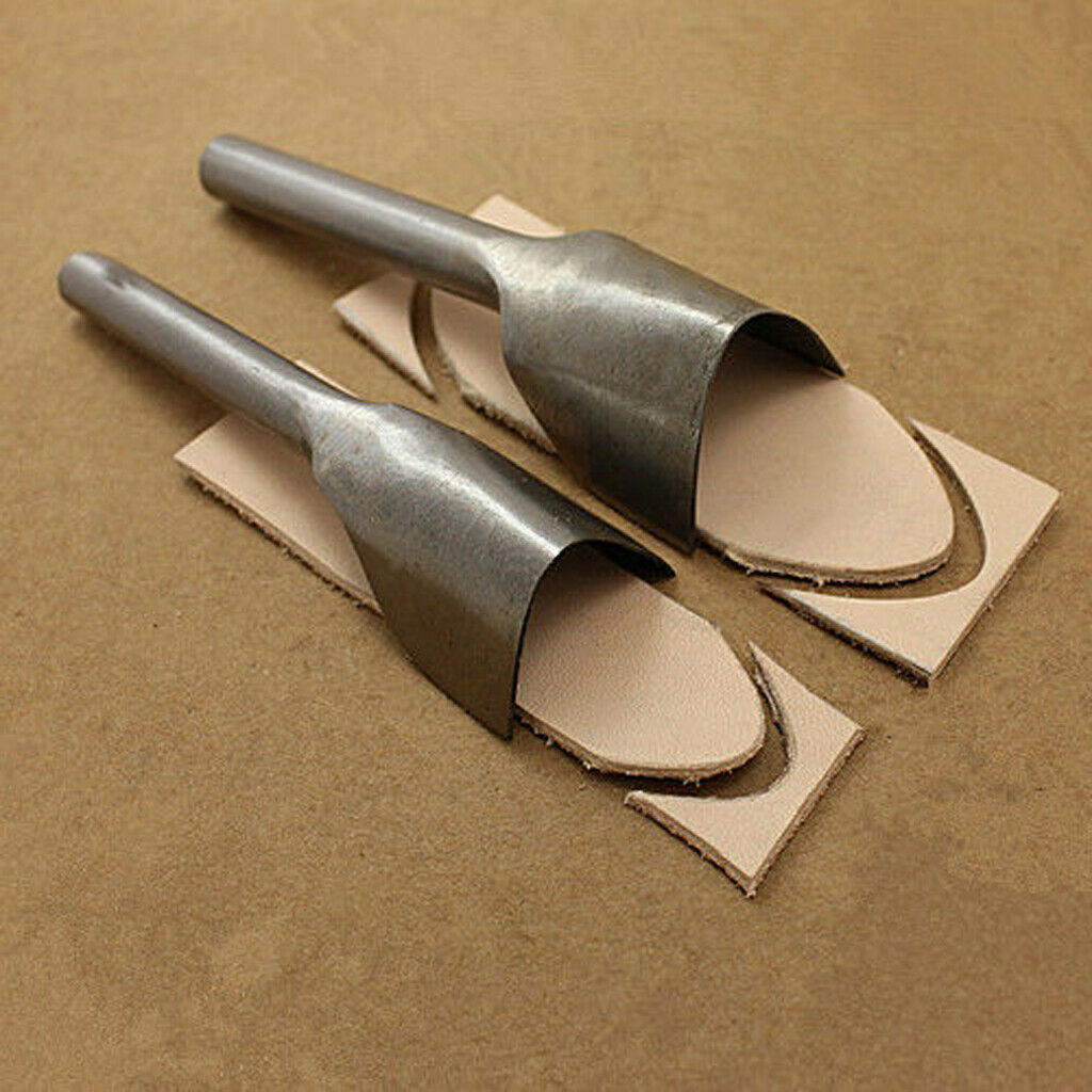 DIY Leather Craft Cutter Punch V-shaped for Belt Strap Wallet Bag End 45mm