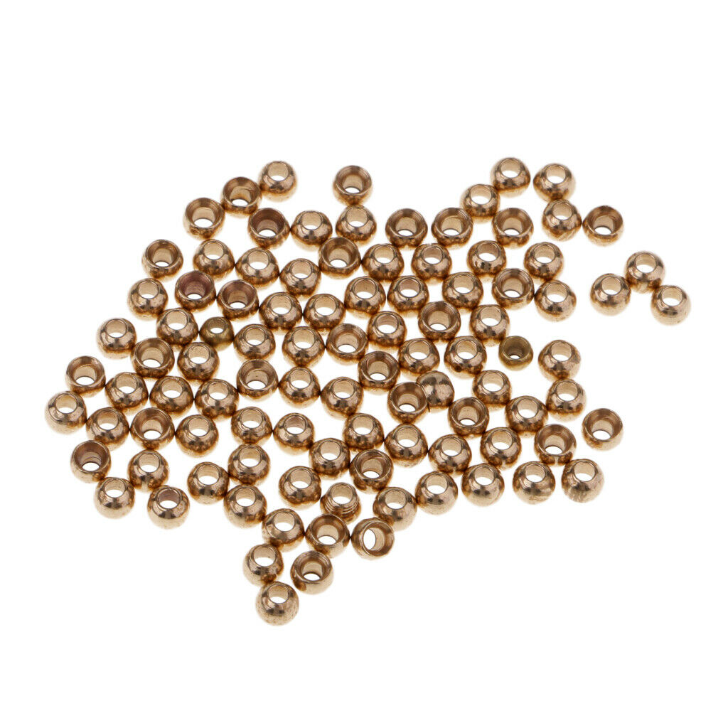 Fly Tying Beads Assortment Hook Nymph Belly Eyes Head Ball Bead 2.8mm 100pcs