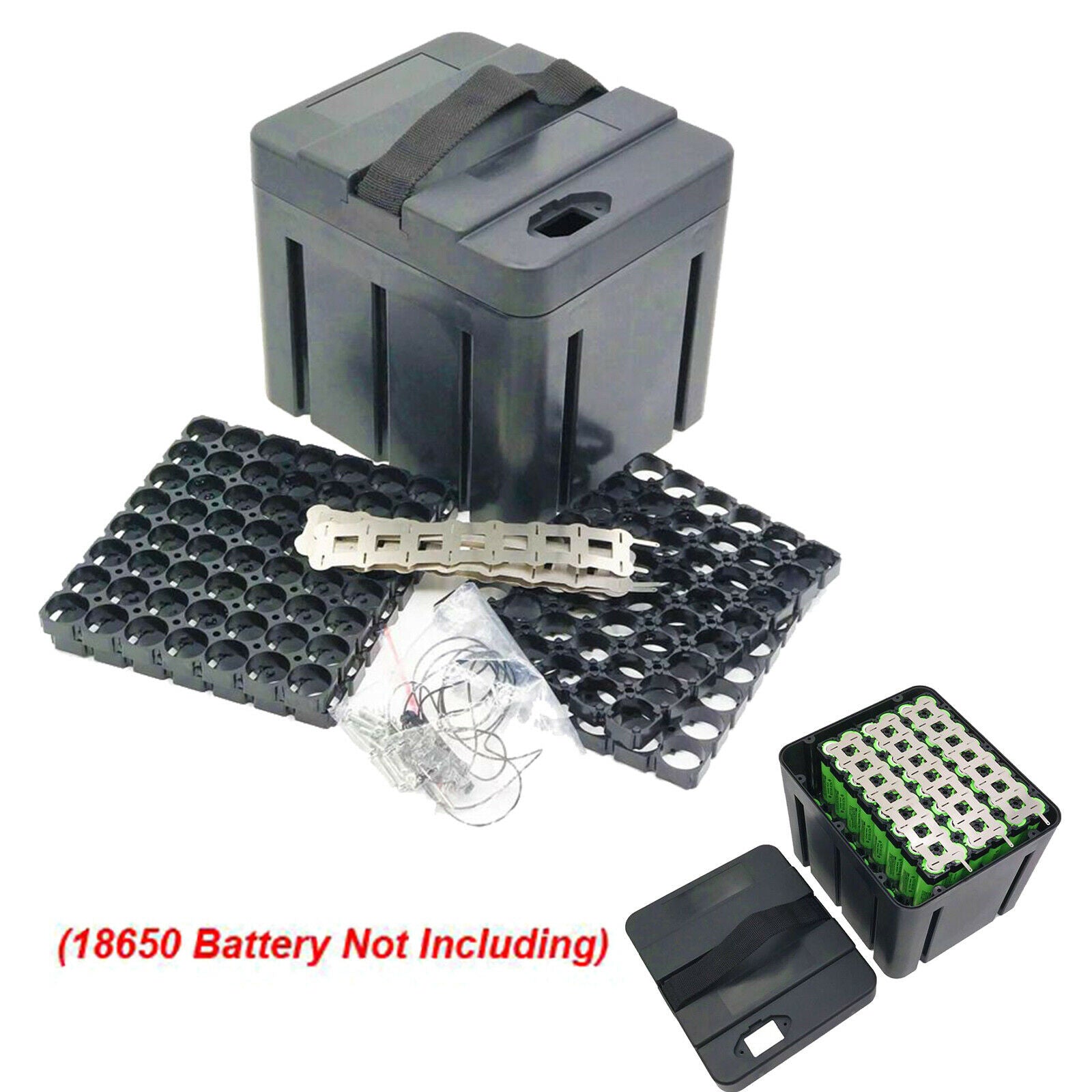 48V 13S 8P Li-ion Battery Pack Storage Case + Bracket +Nickel for E-bike Battery