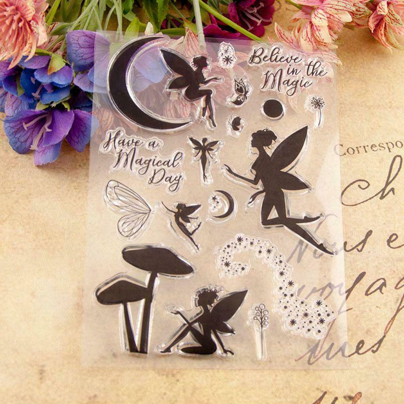 Angel Seal Stamp With Cutting Dies Stencil Set DIY Scrapbooking Embossing Album