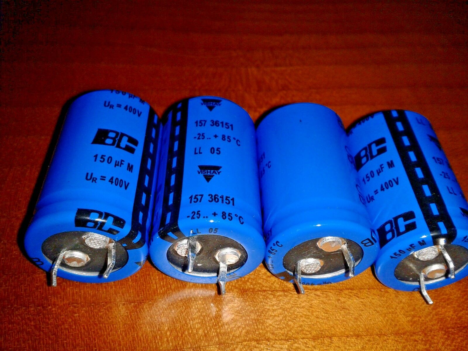 4x NEW 150UF 400V BC 157 22x35mm LONG LIFE TUBE AMP CAPACITORS FOR AUDIO!!