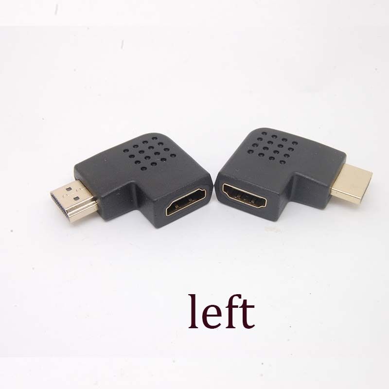 90 Degree left Angle Male to Female Adapter Cable Connector Coupler HDMI HDTV