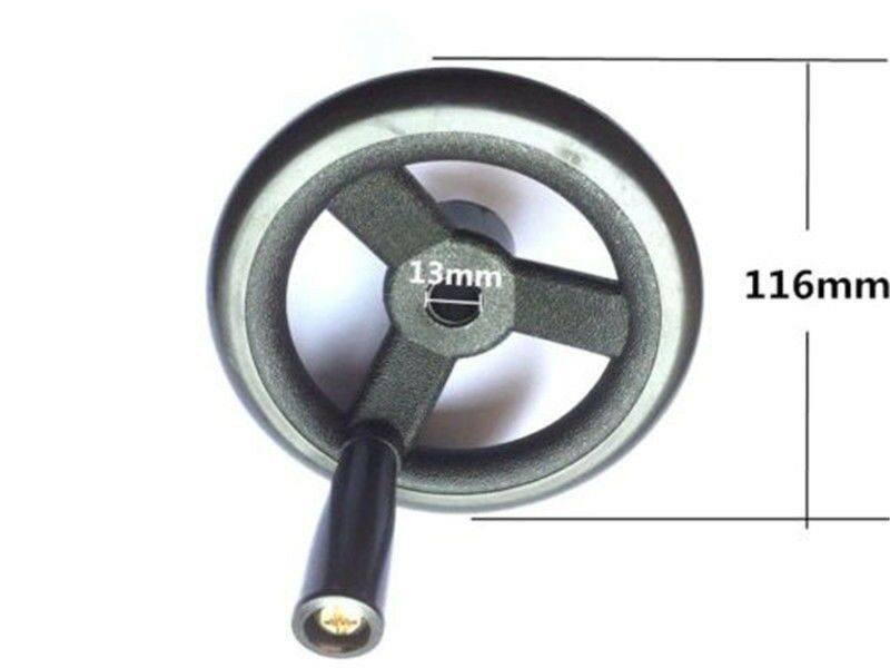 1x 116mm Bridgeport  Milling Machine Feed Black Plastic CNC Mill Hand Wheel