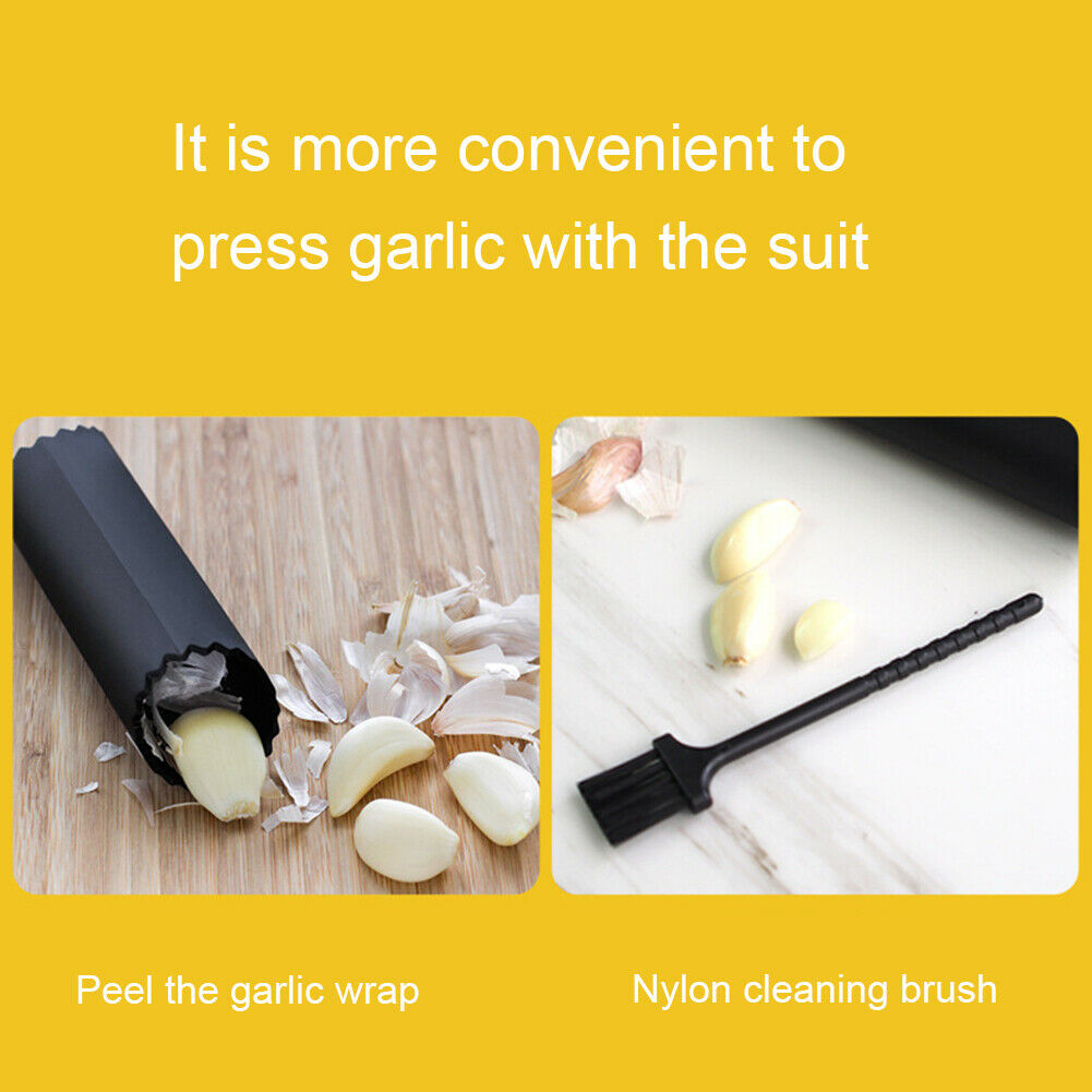 Stainless Steel Kitchen Garlic Press Crusher Squeezer Manual Chopper Tool NEW~