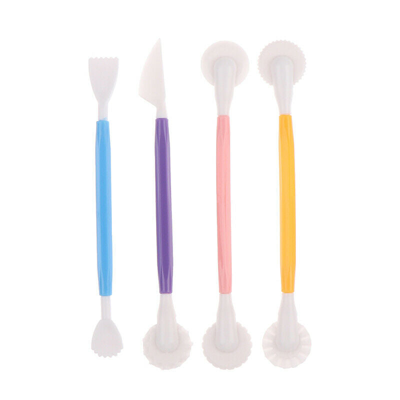 4pcs Fondant Cake Decorating Modelling Tools 8 Styles Flower Decoration P.l8